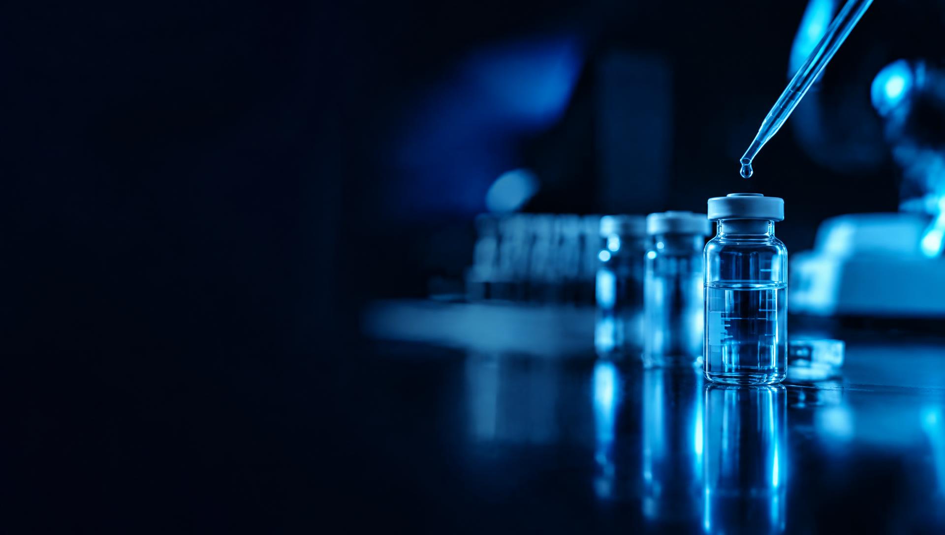 Pharmaceutical research vial and pipette
